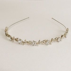 Rhinestone Flower Metal Headband